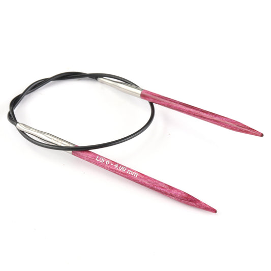 KnitPro Dreamz birchwood fixed circular knitting needle, 40cm, 4mm