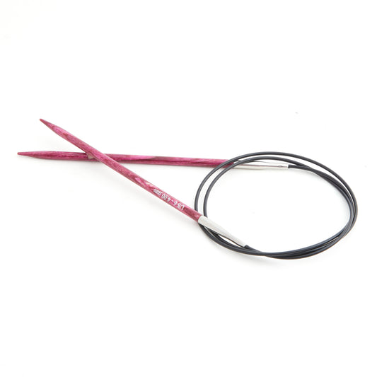KnitPro Dreamz 4mm birchwood fixed circular knitting needle with 80cm cable