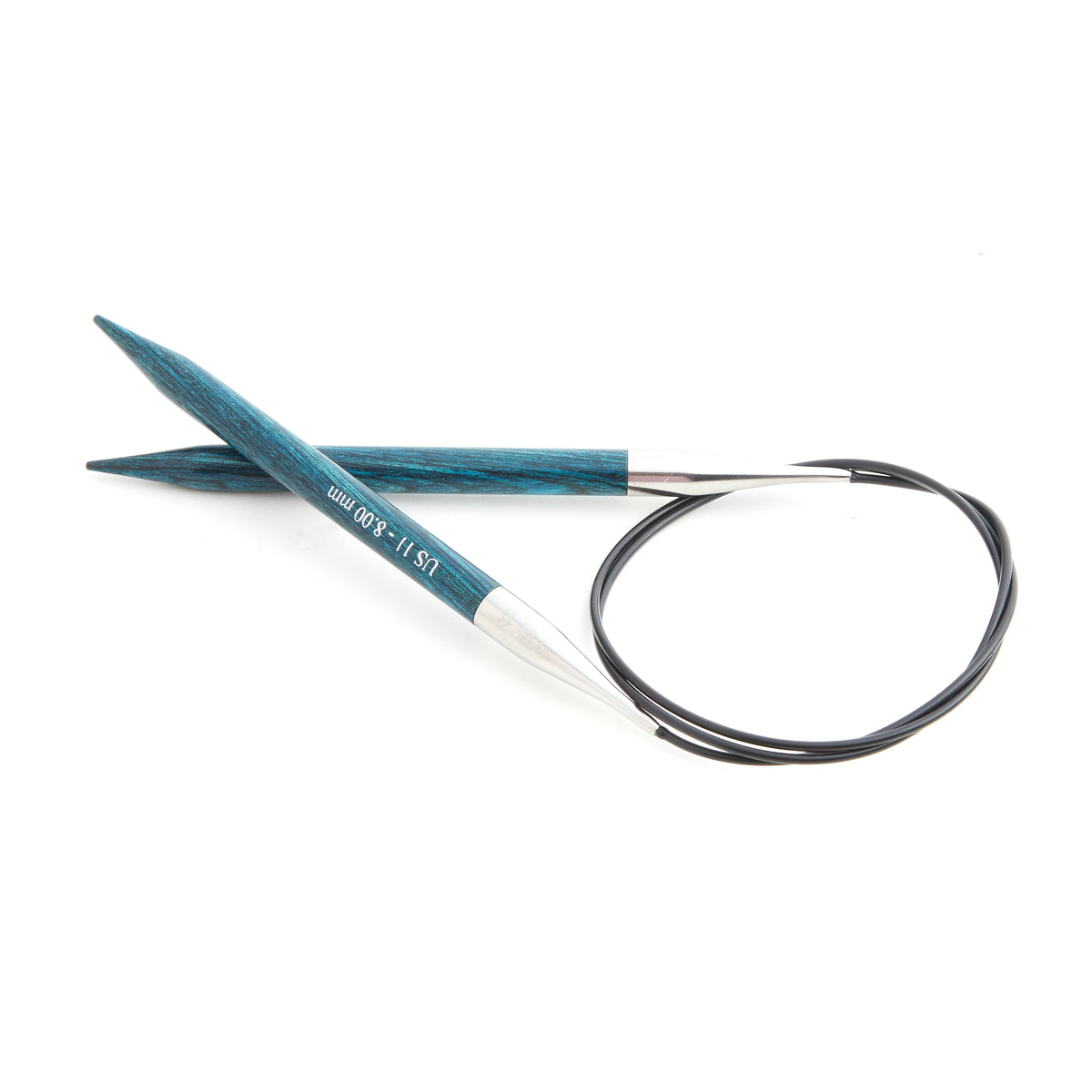 KnitPro Dreamz 8mm birchwood fixed circular knitting needle with 80cm cable