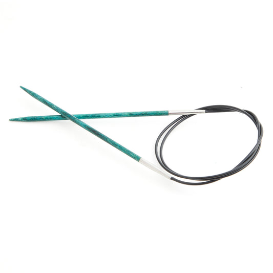 KnitPro Dreamz 3.5mm birchwood fixed circular knitting needle with 120cm cable