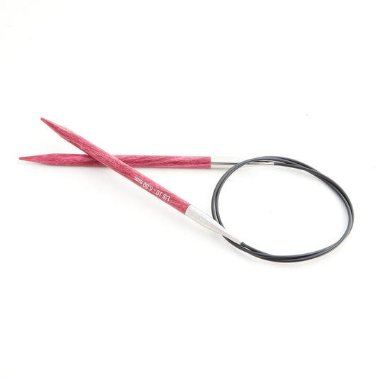 KnitPro Dreamz 6mm birchwood fixed circular knitting needle with 120cm cable