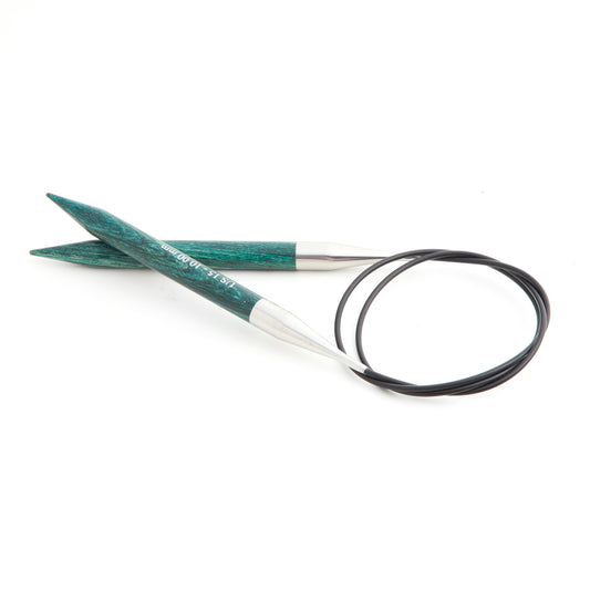 KnitPro Dreamz 10mm birchwood fixed circular knitting needle with 120cm cable