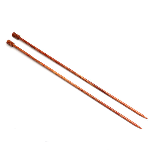 Pair of KnitPro Dreamz 3.75mm birchwood single point knitting needles, 25cm