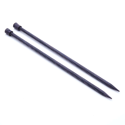 Pair of KnitPro Dreamz 6.5mm birchwood single point knitting needles, 25cm