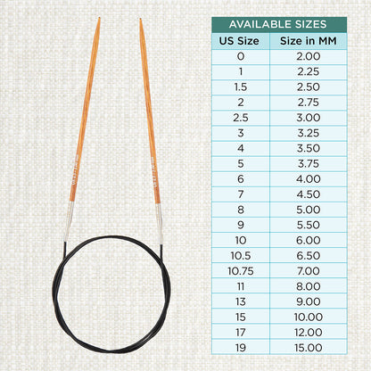 KnitPro Dreamz 3mm fixed circular knitting needle with birch wood tips and 100cm cable