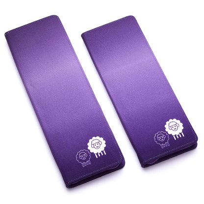 KnitPro Symfonie single pointed knitting needle set in a purple fabric case