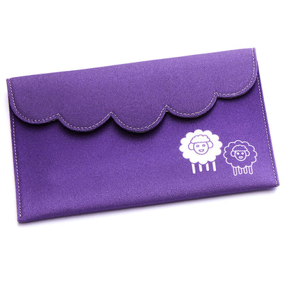 KnitPro Symfonie 15cm double pointed sock needle set in a purple fabric case