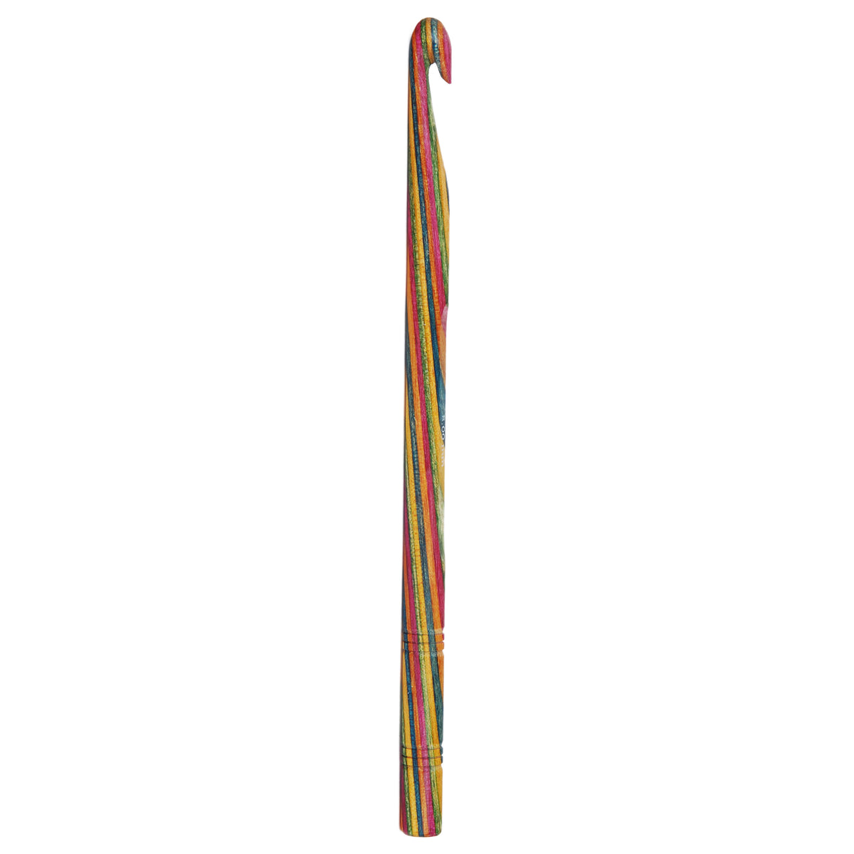 KnitPro Symfonie multi-coloured wooden crochet hook, 6.5mm