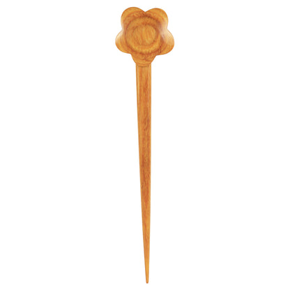 KnitPro Symfonie Flora wooden shawl pin, Blossom design