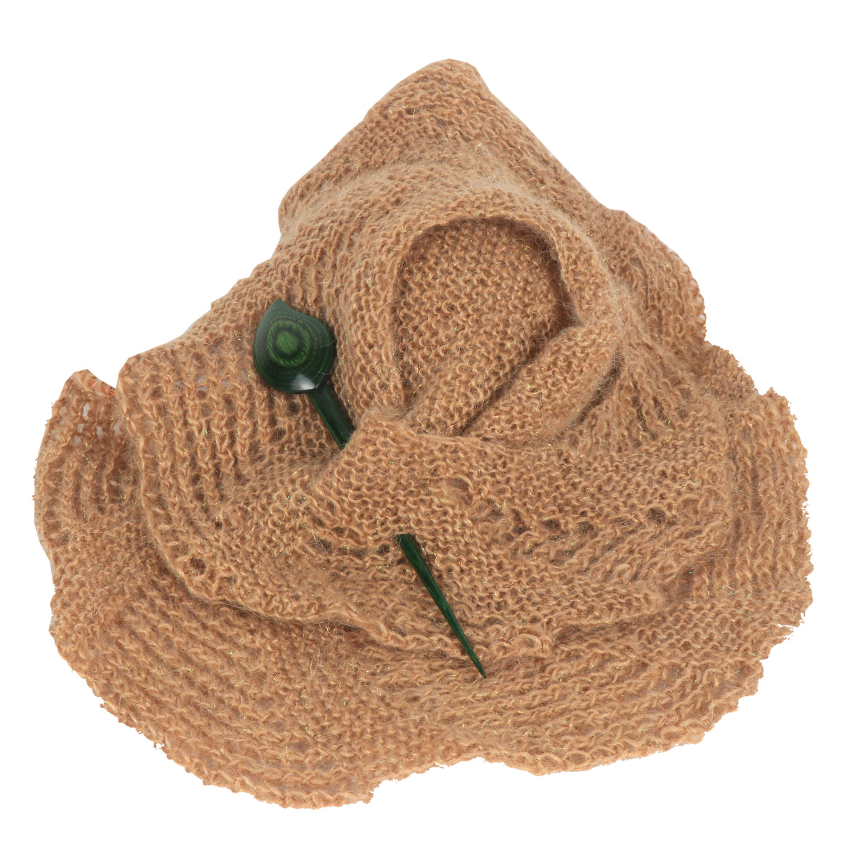 KnitPro Symfonie Flora wooden shawl pin, Petal design