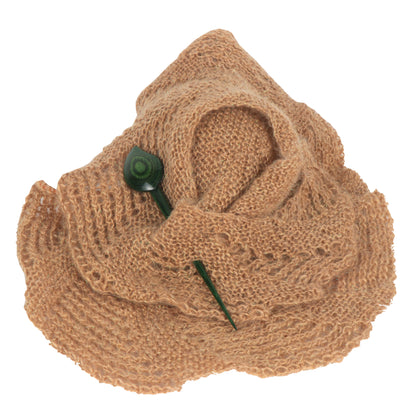 KnitPro Symfonie Flora wooden shawl pin, Petal design