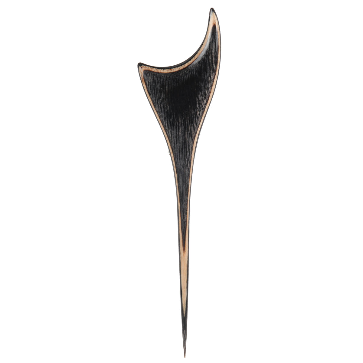 KnitPro Symfonie Flora wooden shawl pin, Crescent design