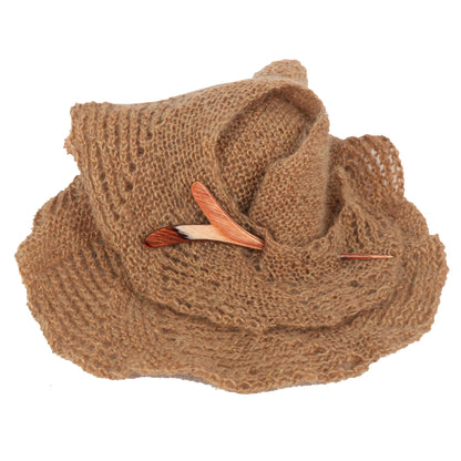 KnitPro Symfonie Flora wooden shawl pin, Twig design