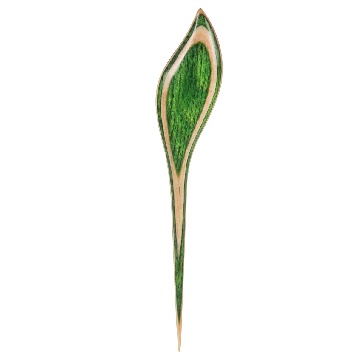 KnitPro Symfonie Flora wooden shawl pin, Feather design