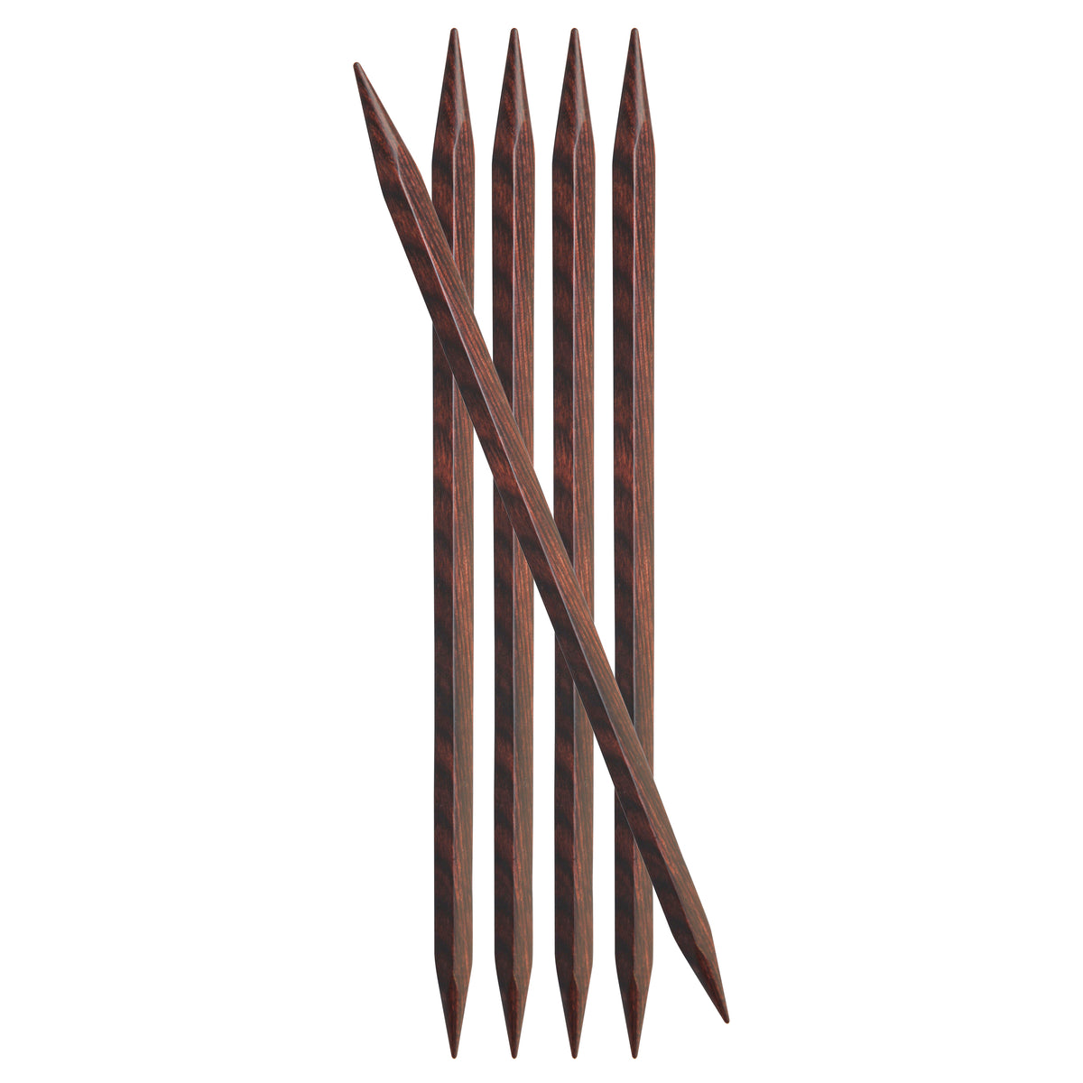 Set of 5 square double pointed knitting needles