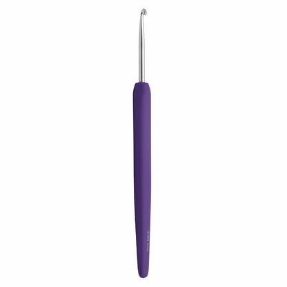 KnitPro 'Waves' Aluminium Crochet Hook - 15cm x 3.00mm (Purple)