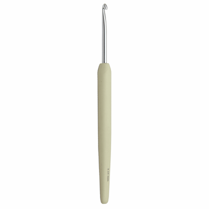 KnitPro 'Waves' Aluminium Crochet Hook - 15cm x 3.25mm (Ivory)