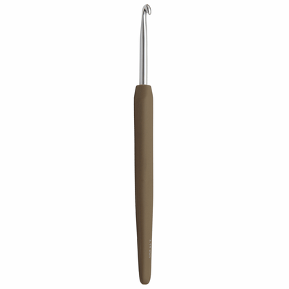 KnitPro 'Waves' Aluminium Crochet Hook - 15cm x 3.75mm (Chocolate)
