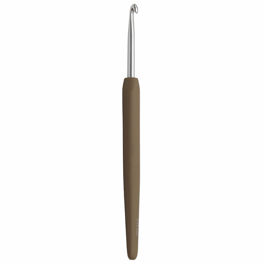 KnitPro 'Waves' Aluminium Crochet Hook - 15cm x 3.75mm (Chocolate)