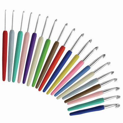 KnitPro 'Waves' Aluminium Crochet Hook - 15cm x 4.00mm (Orange)