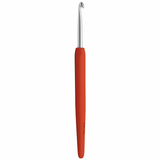 KnitPro 'Waves' Aluminium Crochet Hook - 15cm x 4.00mm (Orange)