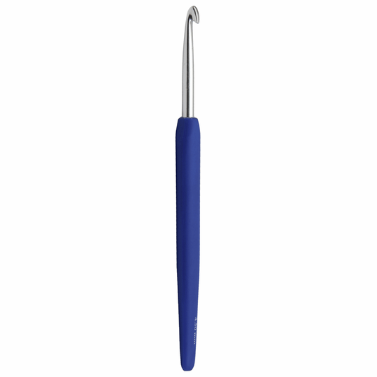 KnitPro 'Waves' Aluminium Crochet Hook - 15cm x 4.5mm (Royal Blue)