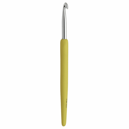 KnitPro 'Waves' Aluminium Crochet Hook - 15cm x 5mm (Yellow)