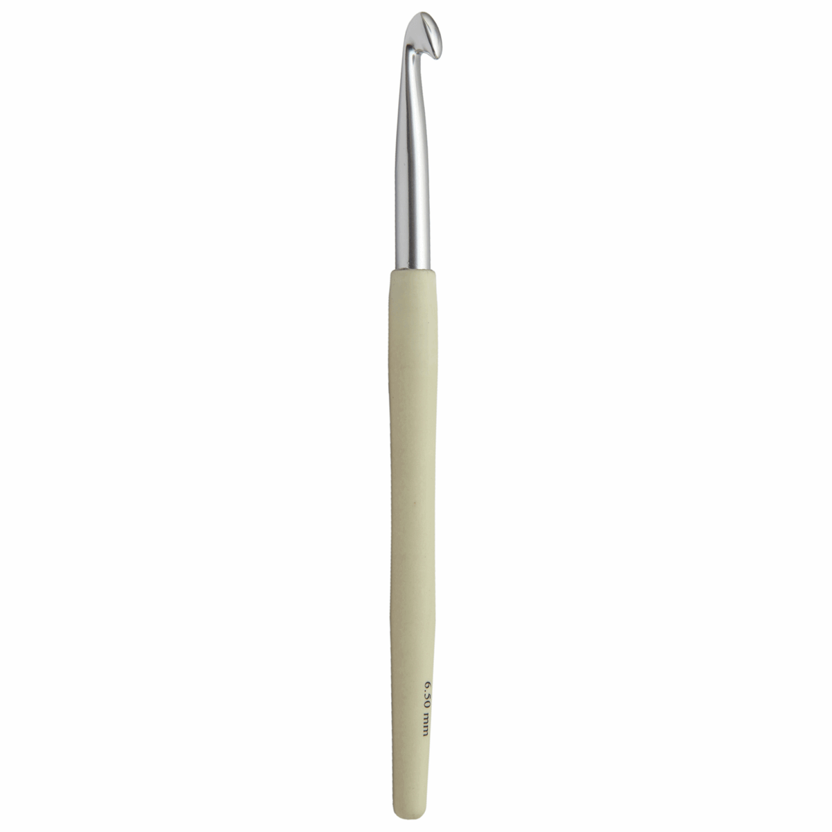 KnitPro 'Waves' Aluminium Crochet Hook - 15cm x 6.50mm (Ivory)