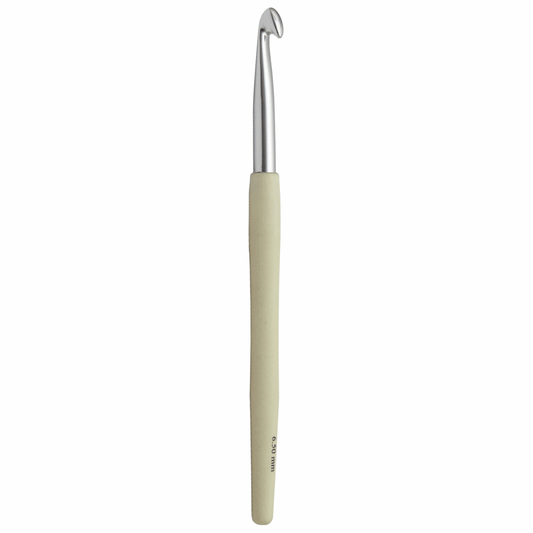 KnitPro 'Waves' Aluminium Crochet Hook - 15cm x 6.50mm (Ivory)