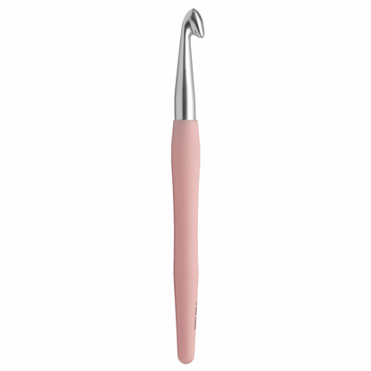 KnitPro 'Waves' Aluminium Crochet Hook - 15cm x 9.00mm (Pink)
