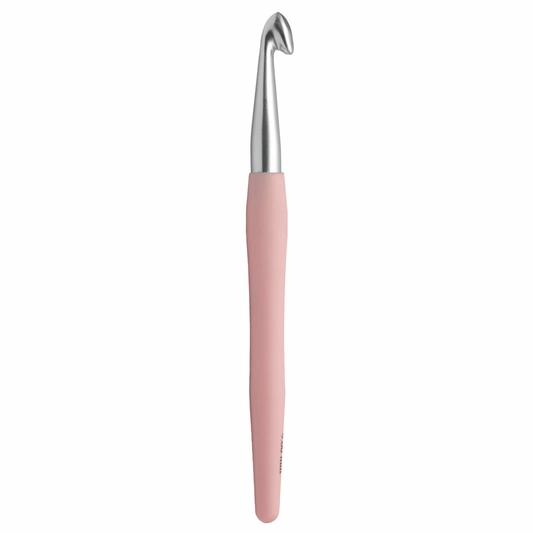 KnitPro 'Waves' Aluminium Crochet Hook - 15cm x 9.00mm (Pink)