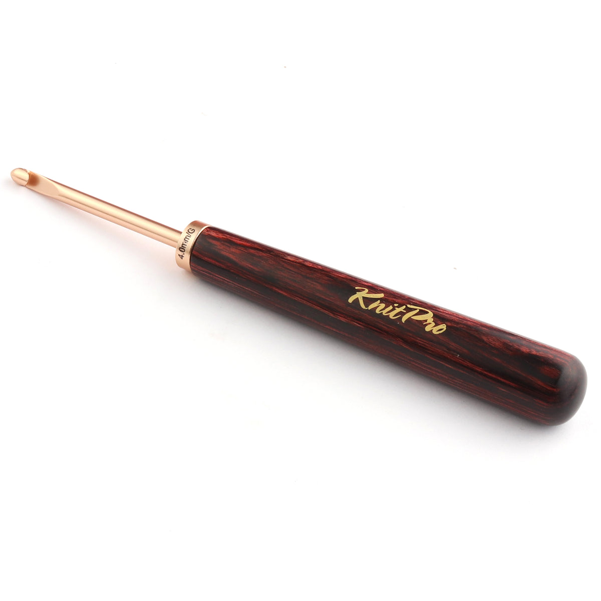 KnitPro Oasis 4mm rose gold interchangeable crochet hook head