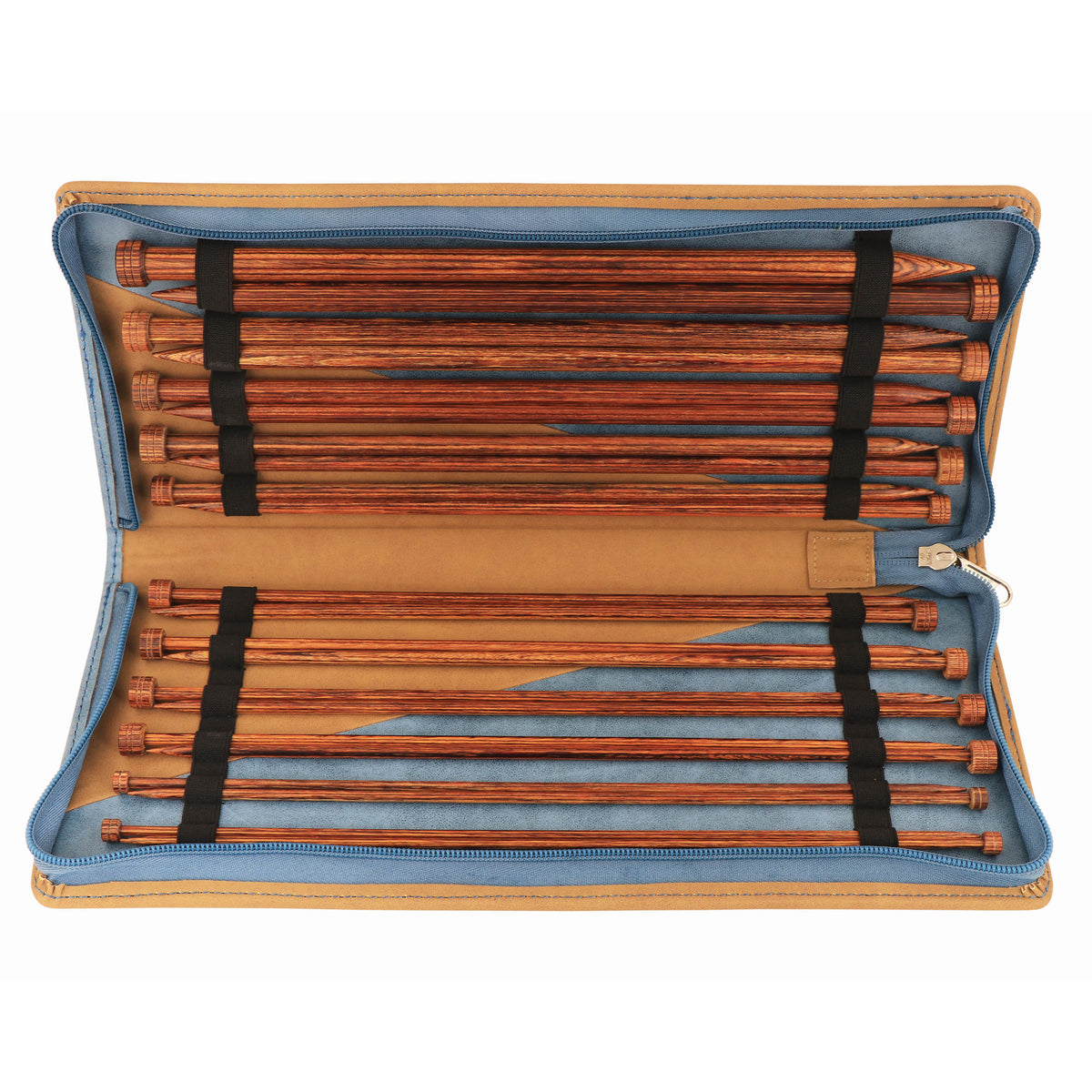 KnitPro Ginger set of 30cm single-pointed wooden knitting needles