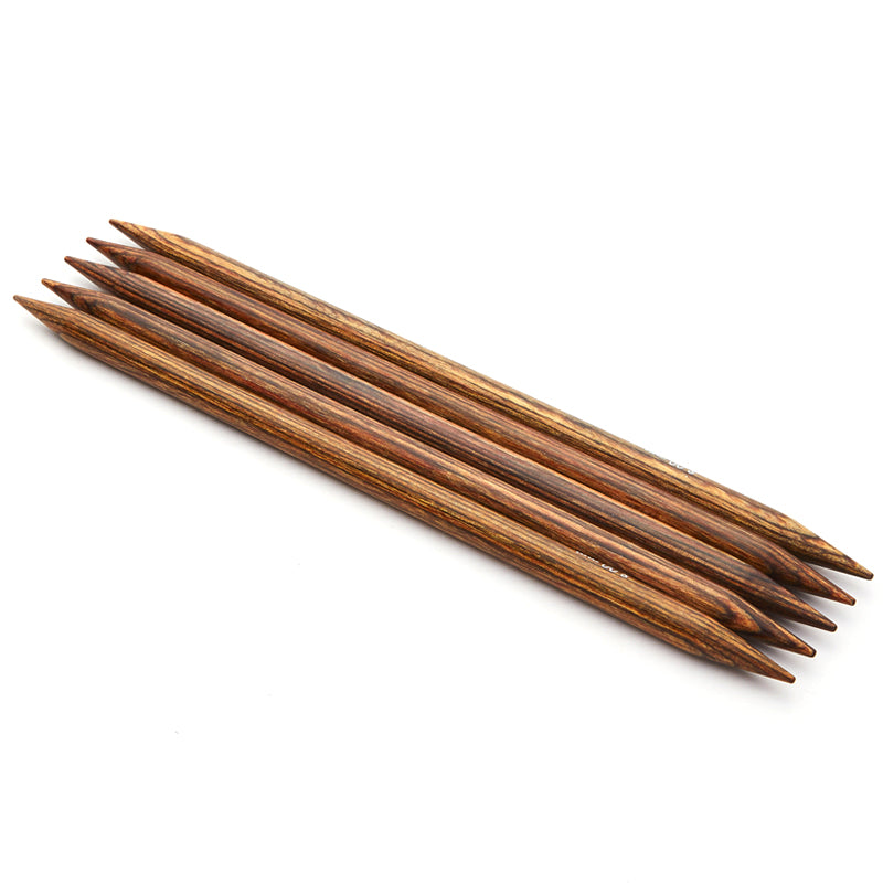 Set of 5 KnitPro Ginger double-pointed knitting needles, 12.5cm x 3.75mm