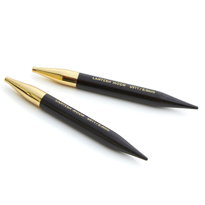 Lantern Moon ebony interchangeable circular needle tips, 10cm, 5mm