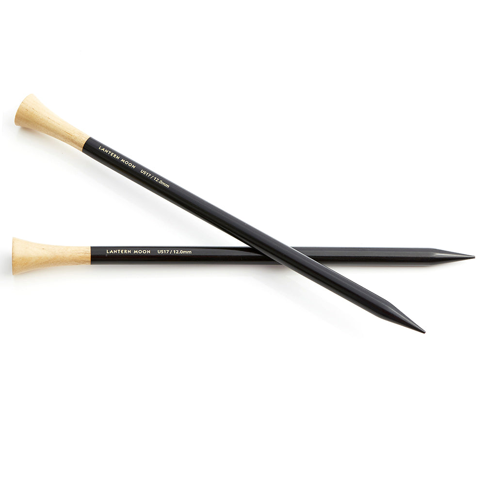Lantern Moon dark ebony single point knitting needles, 5.5mm