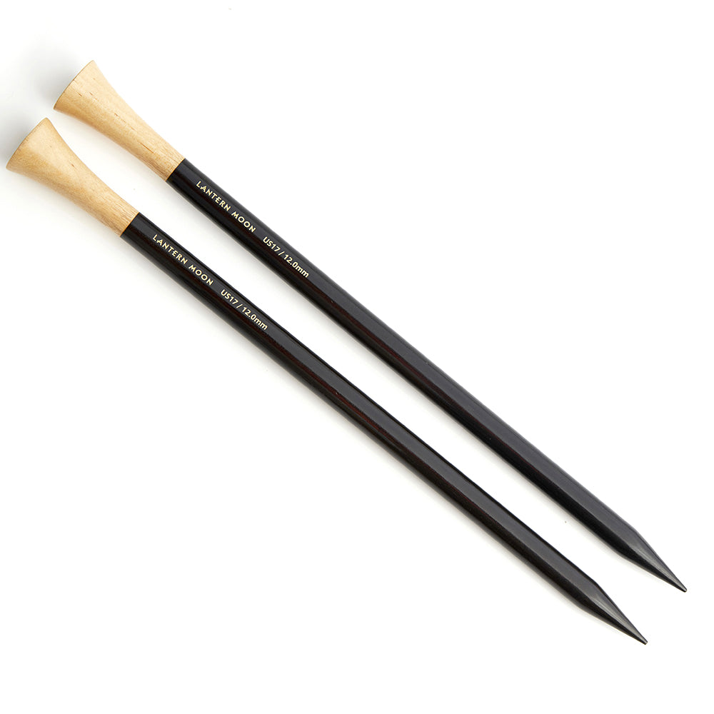 Lantern Moon dark ebony single point knitting needles, 5.5mm