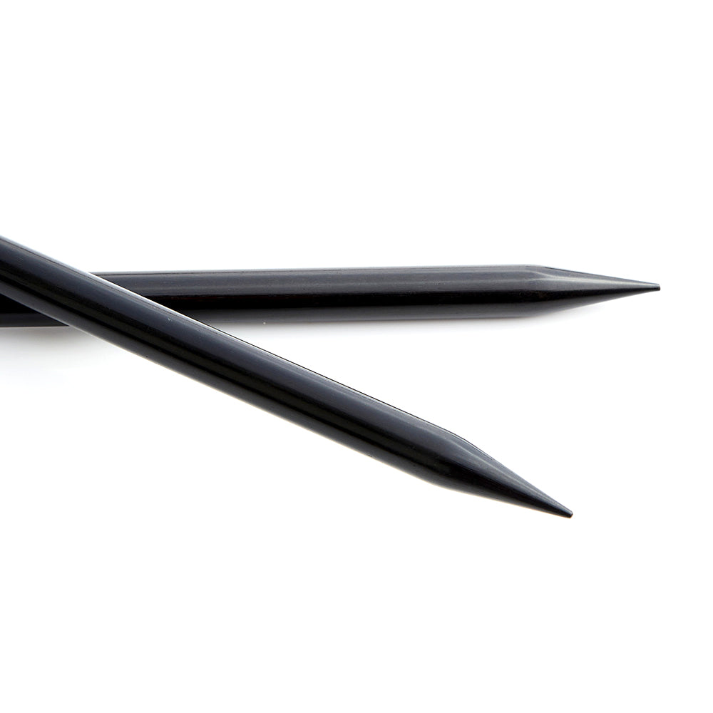 Lantern Moon dark ebony single point knitting needles, 6.5mm