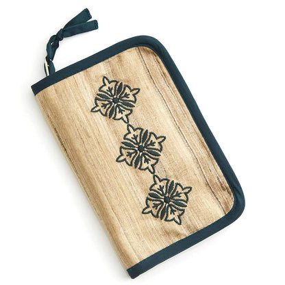 Lantern Moon Legacy interchangeable knitting needle set in an embroidered silk case