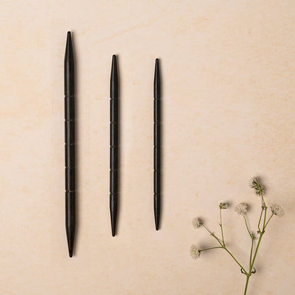 Three Lantern Moon ebony wood cable needles