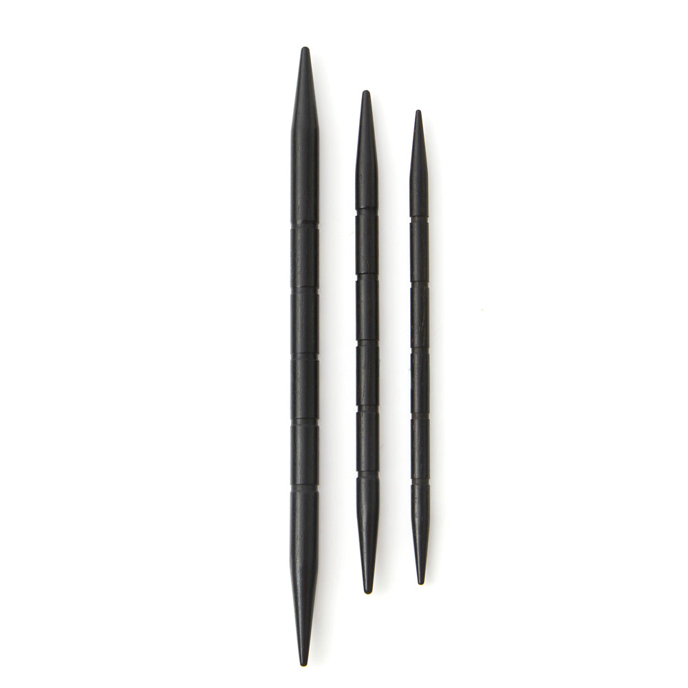 Three Lantern Moon ebony wood cable needles