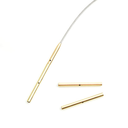 Two Lantern Moon gold plated brass cord connectors