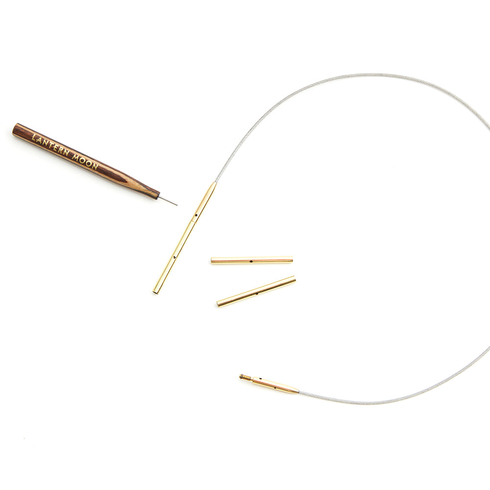 Two Lantern Moon gold plated brass cord connectors