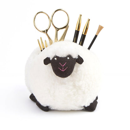 Padded sheep-shaped accessories holder