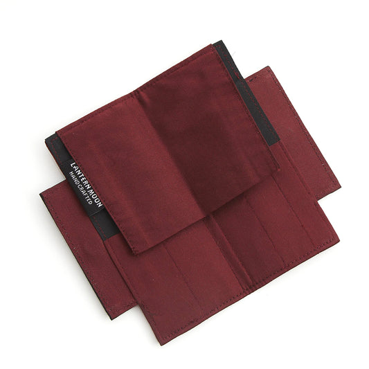 Slim fabric tool case with flap closure in the Dahlia design