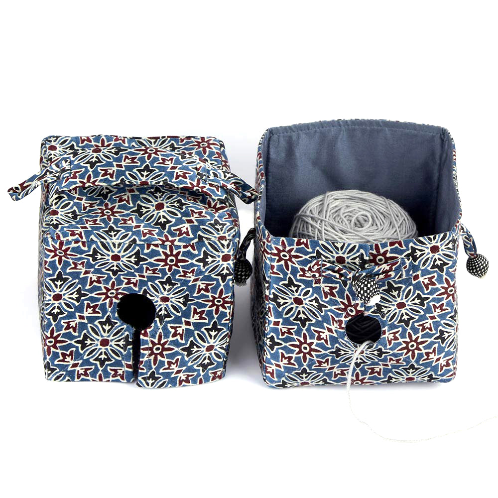 Ajrak Knit Out Wool Holder Box