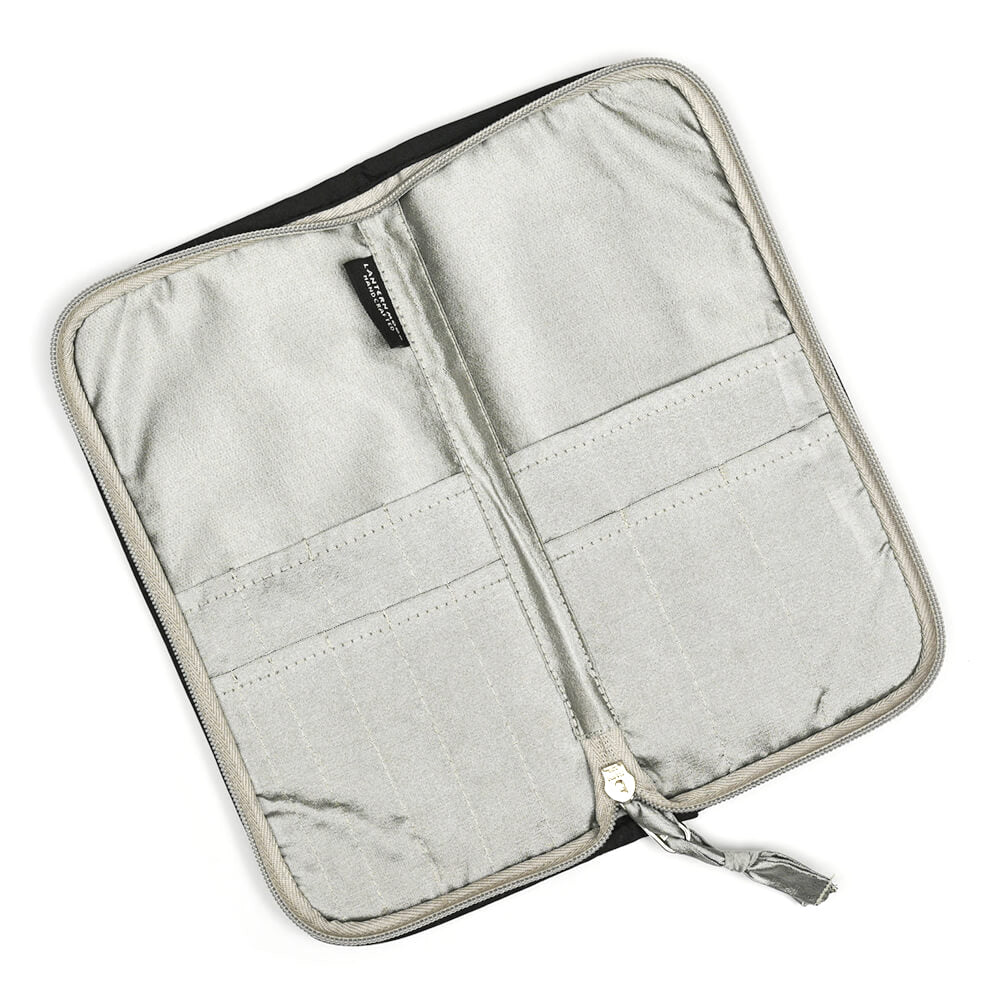 Zipped cotton Ikat needle case
