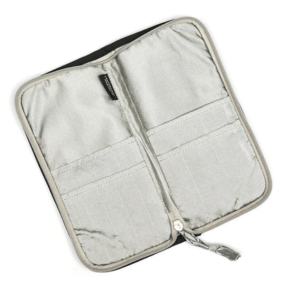 Zipped cotton Ikat needle case