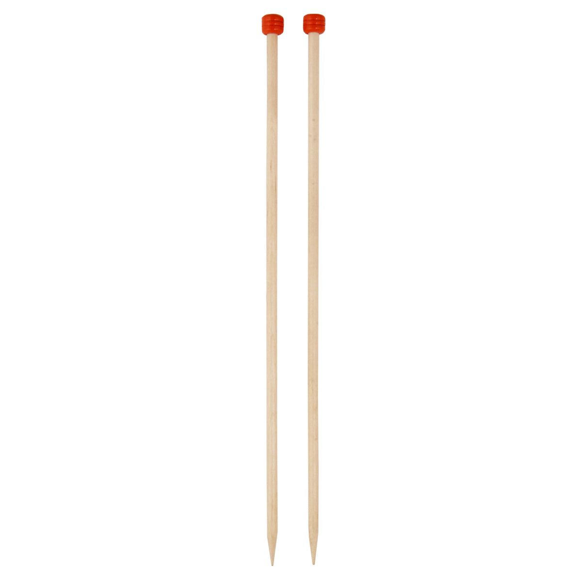 Pair of KnitPro Basix beech wood single-pointed knitting needles, 7mm