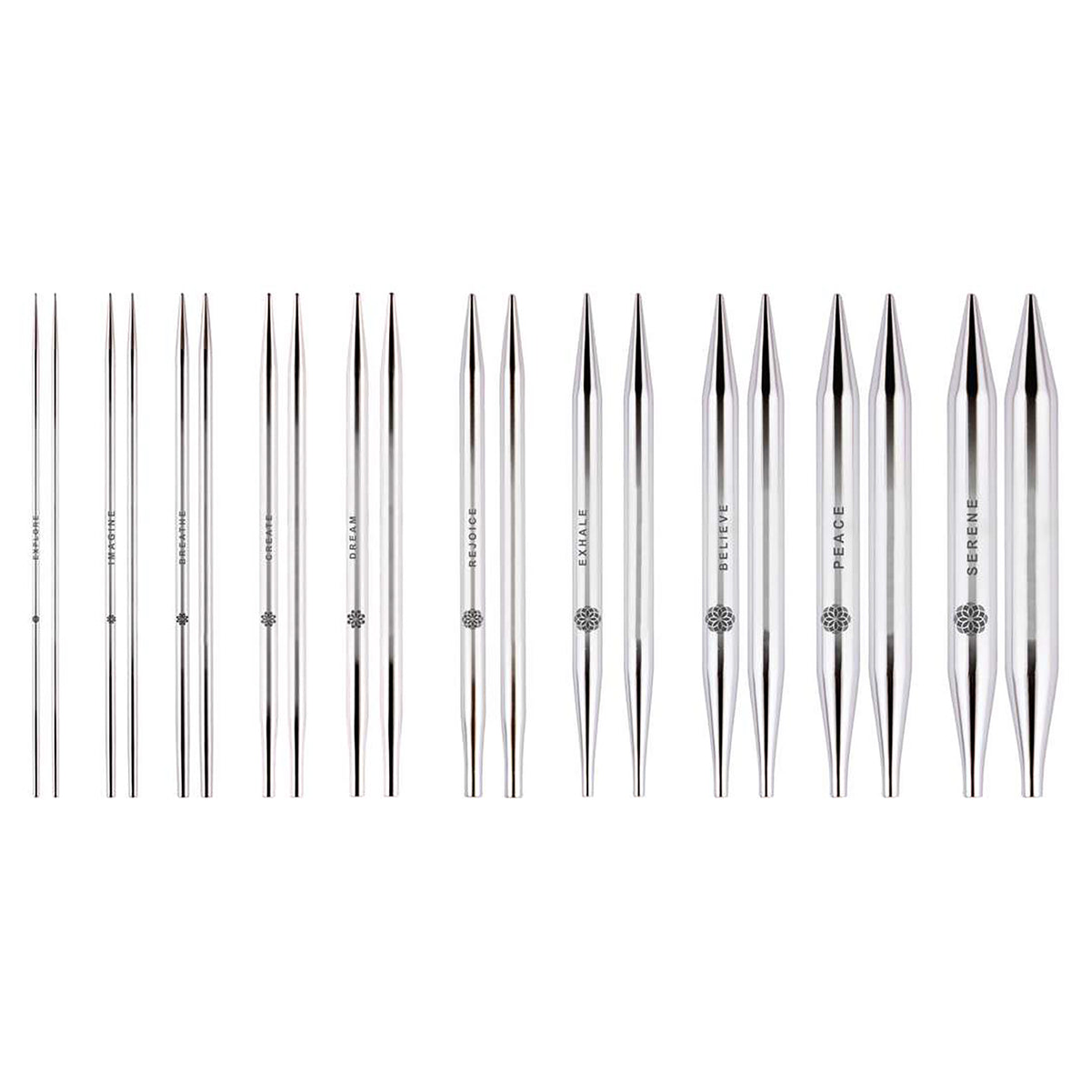KnitPro Mindful 3mm stainless steel double-pointed knitting needles